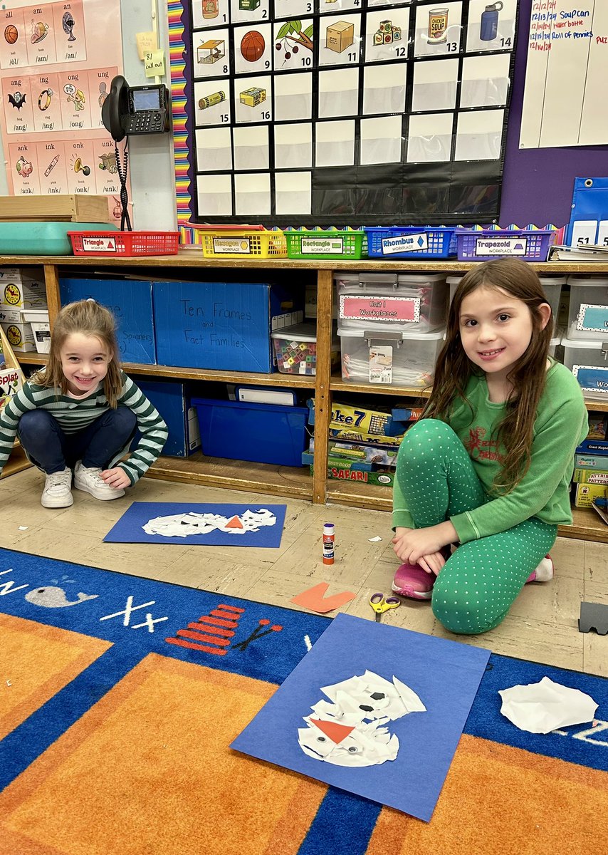 Meeting with our 3rd grade buddies is SNOW much fun! We prepared for winter break by making snowflakes and snowmen to spread some winter cheer! Check it out!❄️☃️🩵 <a href="/RobertHunterES/">Robert Hunter</a> <a href="/FlemRarSchools/">FlemRarSchools</a>