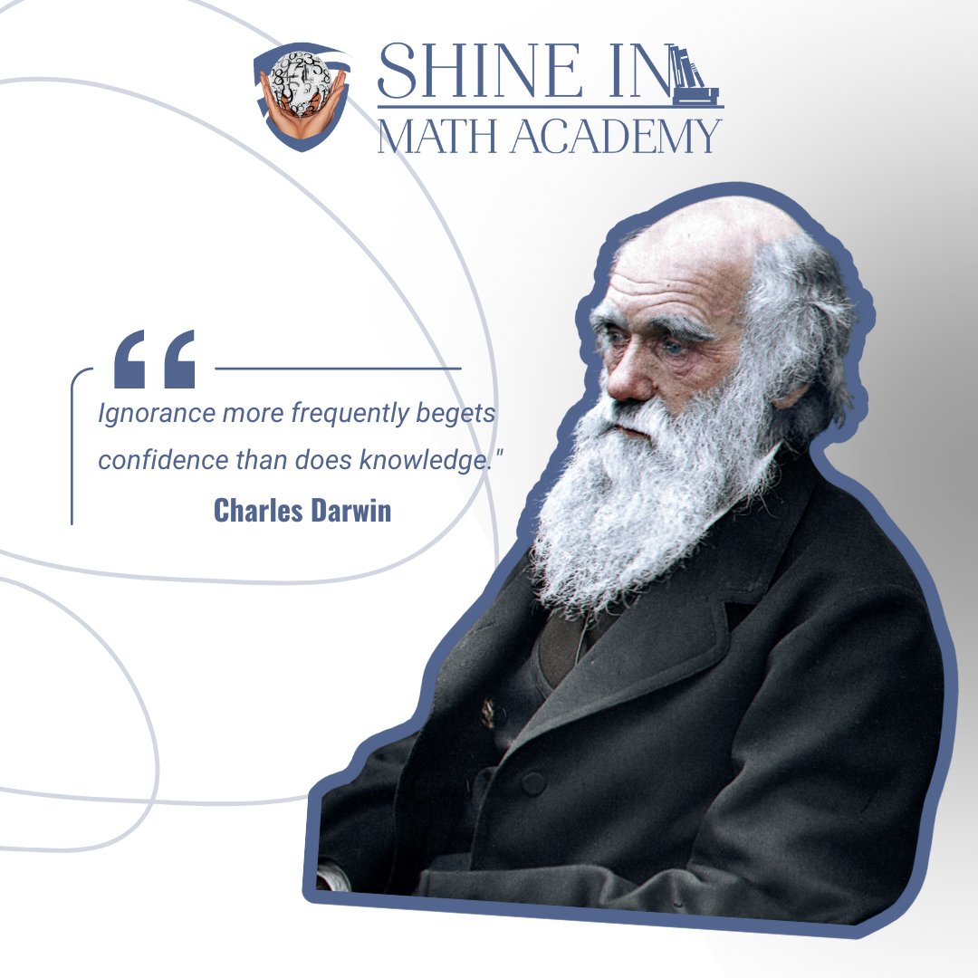 shine_in_math's tweet photo. This is the essence of the Dunning-Kruger Effect: those with limited understanding tend to overestimate themselves, while experts recognize how much they still don't know. 🧠✨ #charlesdarwin #DunningKrugerEffect #LifelongLearning #ShineInMathAcademy https://t.co/45bcDOZKeR