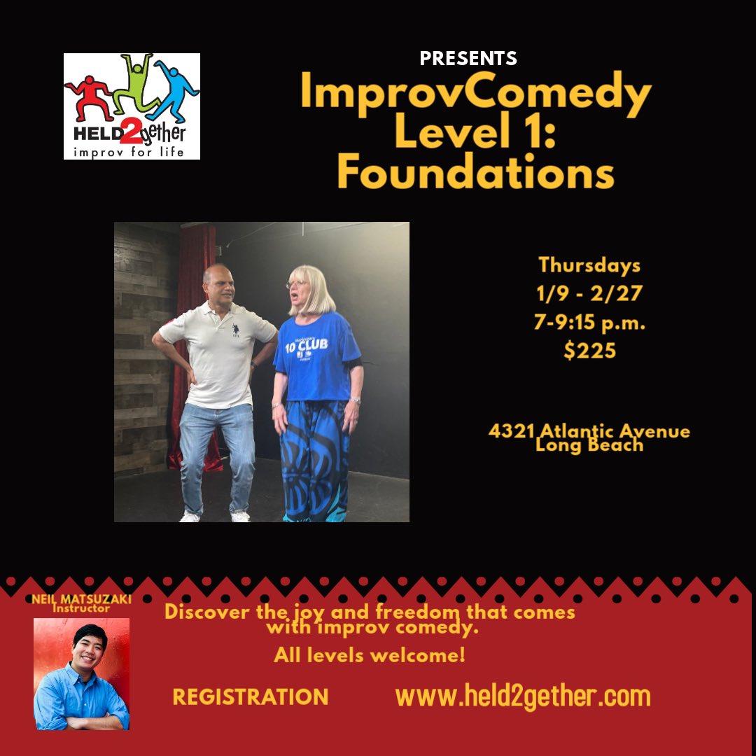 Held2gether's tweet photo. Our January classes are OPEN for registration! We have a variety of classes this New Year from Scenework to Farce Narrative! Check out our website for more information and to register. Link in bio! https://t.co/rbzY7qwPrJ