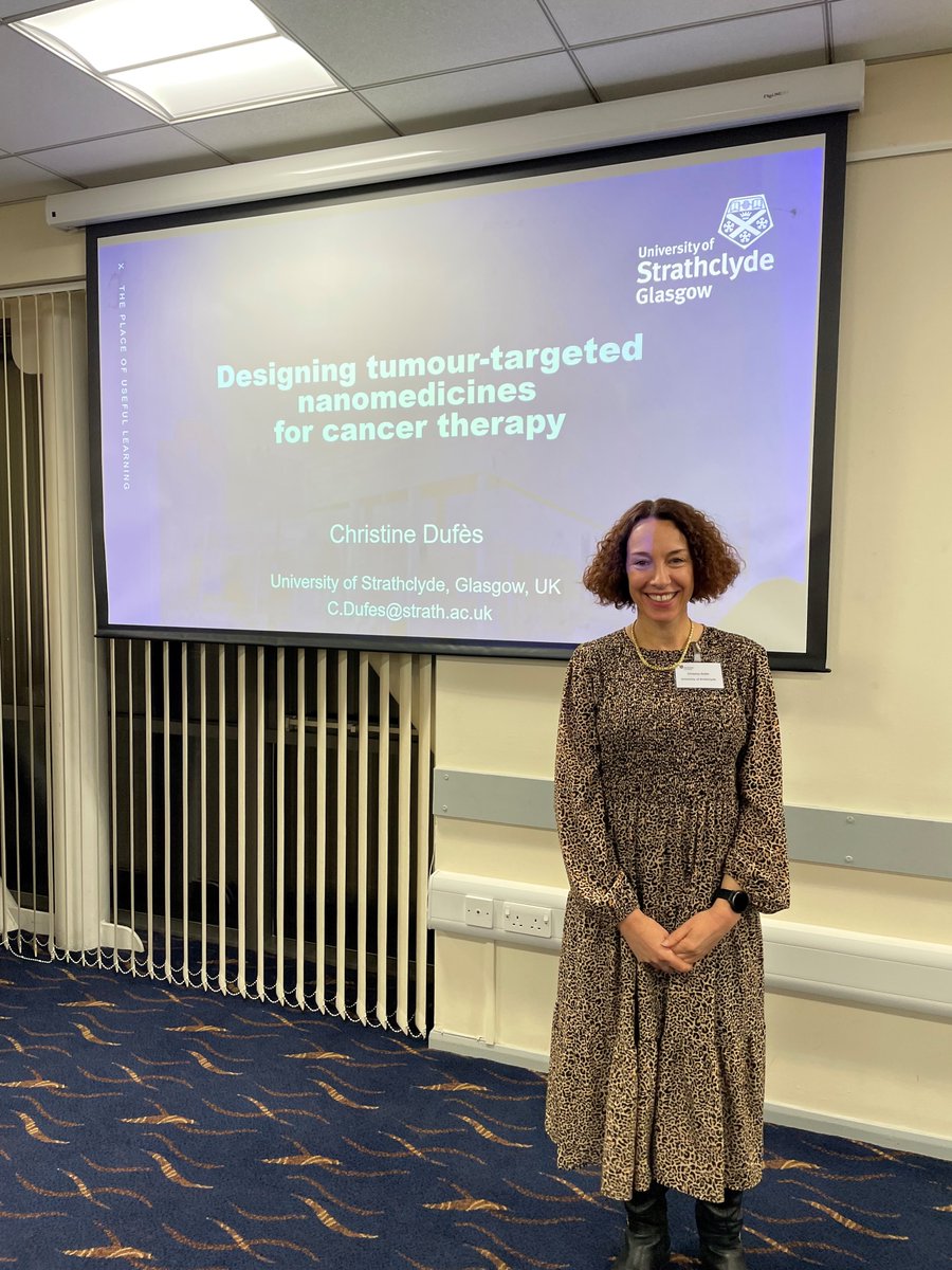 Dufes Lab (@dufeslab) on Twitter photo Delighted to have been invited to give a talk at the Biophysical Science Institute Early Career Researcher Symposium of the University of Durham!
<a href="/SIPBS_Strath/">StrathPharm&Bio</a> <a href="/StrathScience/">Strathclyde Science</a> <a href="/UniStrathclyde/">University of Strathclyde</a>
#nanomedicine #genedelivery #cancer Delighted to have been invited to give a talk at the Biophysical Science Institute Early Career Researcher Symposium of the University of Durham!
<a href="/SIPBS_Strath/">StrathPharm&Bio</a> <a href="/StrathScience/">Strathclyde Science</a> <a href="/UniStrathclyde/">University of Strathclyde</a>
#nanomedicine #genedelivery #cancer