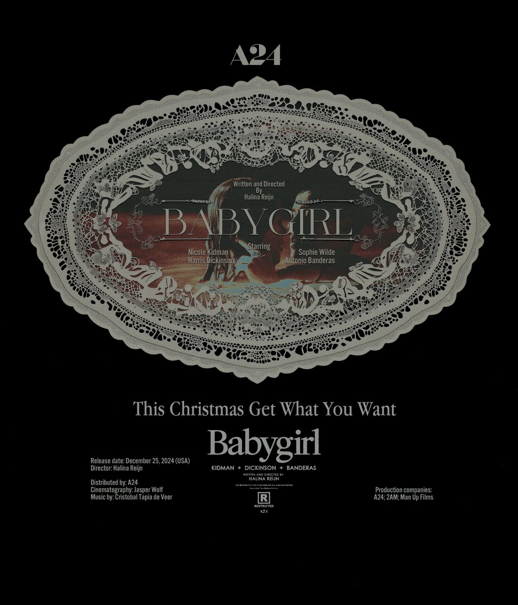 Fun doily/lace experiment for the film BabyGirl