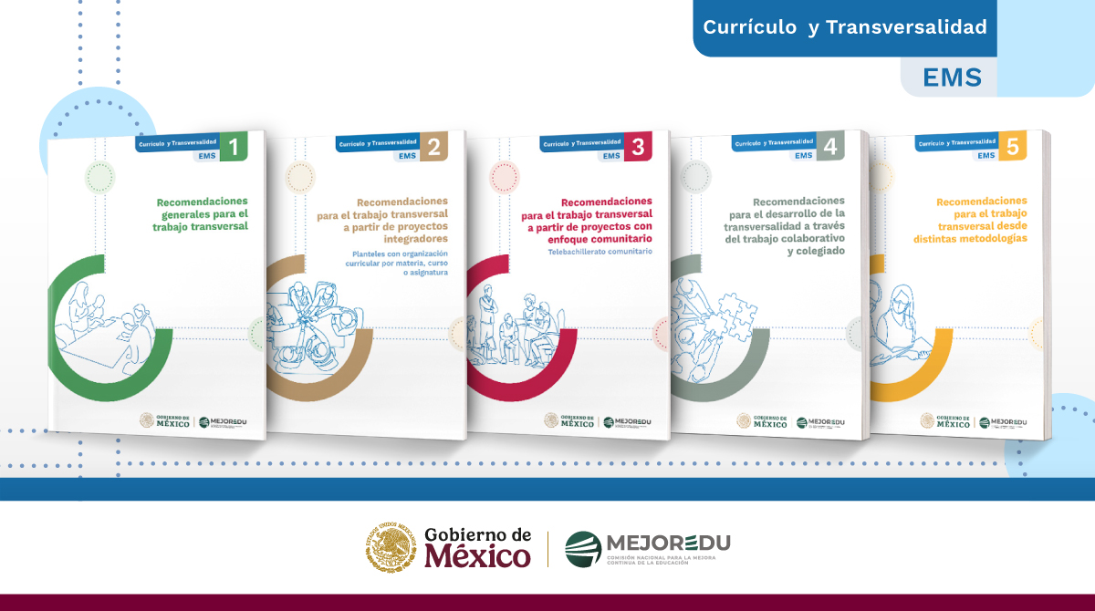 MejoreduMX's tweet photo. En 2024 desarrollamos los 5⃣ cuadernillos de la serie Currículo y Transversalidad.
Aportan sugerencias para favorecer la #transversalidad de acuerdo al MCCEMS 2023. ¡Encuéntralos en el sitio de #PublicacionesMejoredu! https://t.co/eF0hXka6JO https://t.co/mkf2Tukc6s