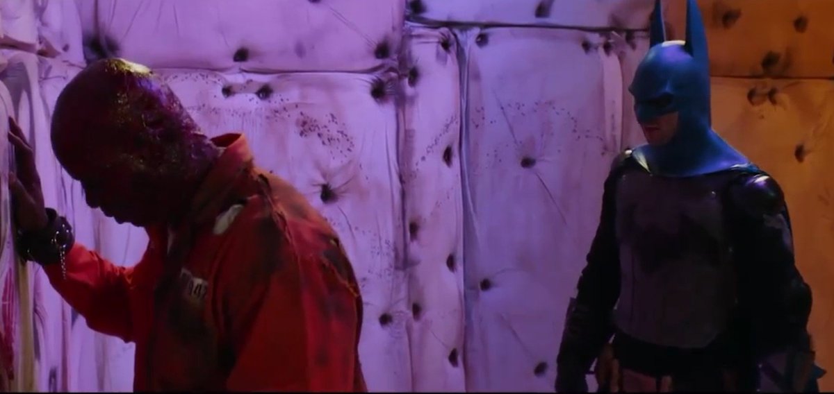 Man90B's tweet image. Batman visits TwoFace in prison where he tries to convince his old friend to give up the life of crime, but the new villain isn't convinced. Instead of trying theraphy... he tries to get rid of Gotham's protector.

#batman #batmanbeaten #herointrouble