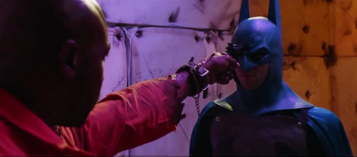 Man90B's tweet image. Batman visits TwoFace in prison where he tries to convince his old friend to give up the life of crime, but the new villain isn't convinced. Instead of trying theraphy... he tries to get rid of Gotham's protector.

#batman #batmanbeaten #herointrouble