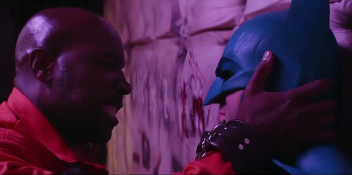 Man90B's tweet image. Batman visits TwoFace in prison where he tries to convince his old friend to give up the life of crime, but the new villain isn't convinced. Instead of trying theraphy... he tries to get rid of Gotham's protector.

#batman #batmanbeaten #herointrouble