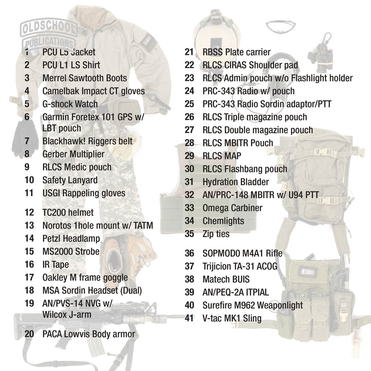 75th RR Team Leader loadout (circa 2005) 드디어 처음으로 타래를 온전히 써보는구나