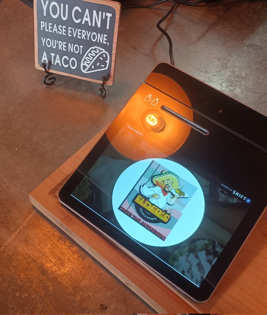 TuckerShift4's tweet photo. Elder's Tacos & Steaks added on their second and final current location to the @SkyTabPOS by @Shift4 family! They are going #BoldlyForward with integrated Online Ordering through DoorDash & UberEats, secured payments and that sleek look! #TeamFour #SexyTech https://t.co/e29fa8wGrE