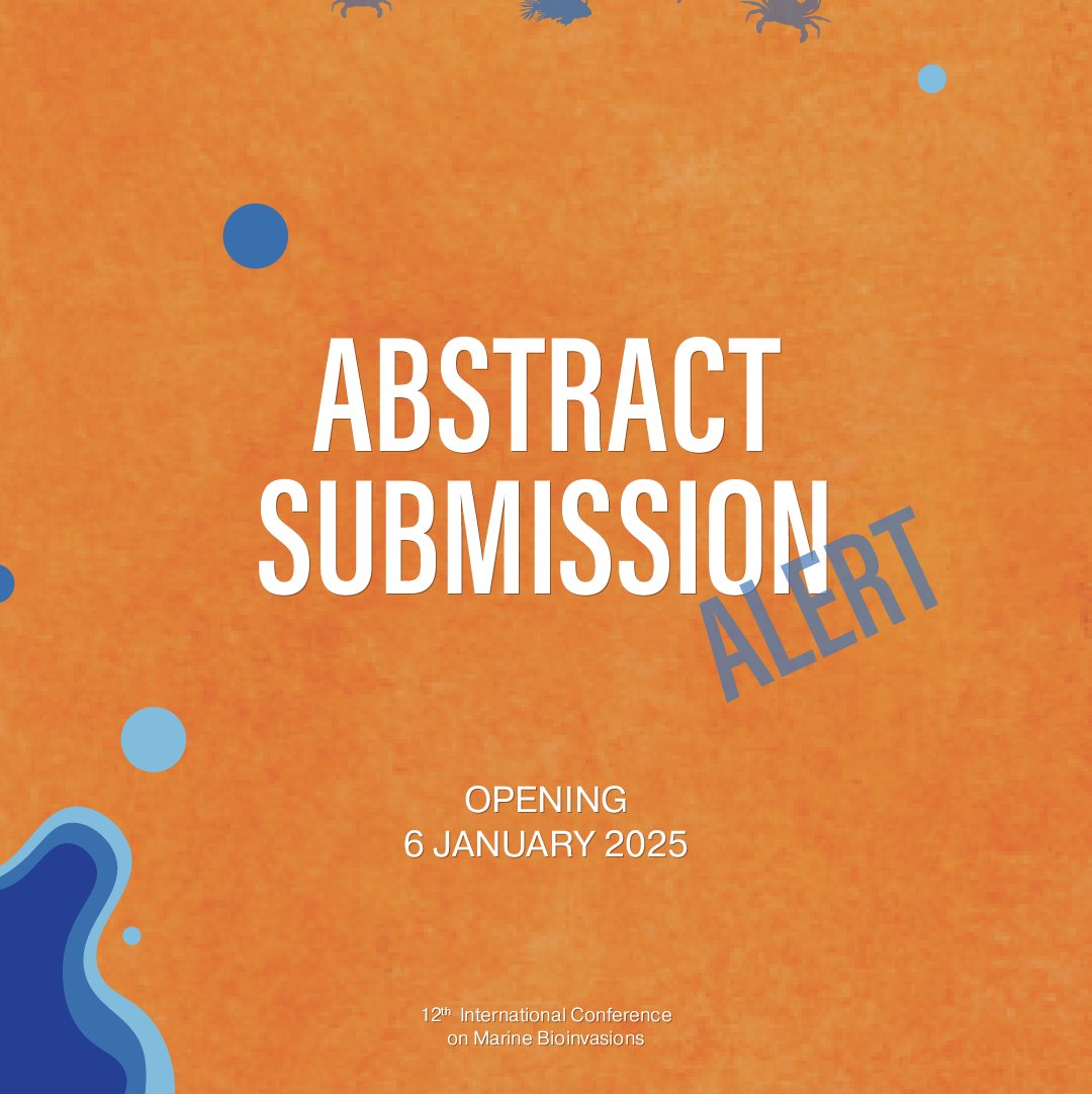 MarBioinvasions's tweet photo. Get ready to share your #research!
๐ข Abstract submission for our #conference opens on ๐๐ญ๐ก ๐๐๐ง๐ฎ๐๐ซ๐ฒ and closes on ๐๐๐ญ๐ก ๐
๐๐๐ซ๐ฎ๐๐ซ๐ฒ.
Donโt miss your chance to contribute to the latest discussions in #marine #bioinvasions. We canโt wait to hear from you! https://t.co/wgfUIQKXN2