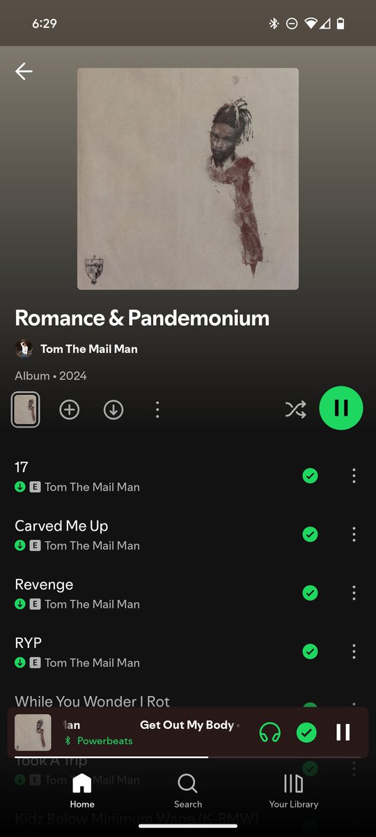 This album is genuinely beautiful I can't believe it came out last month and I didn't even know about it cus I been following Tom for a while but this is amazing yall gotta tap in