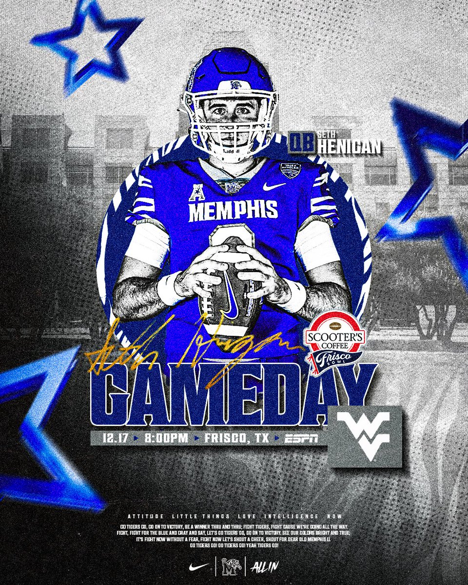 𝗙𝗶𝗻𝗶𝘀𝗵 𝗧𝗵𝗲 𝗝𝗼𝗯.

🏈 | vs West Virginia
🗓 | Tuesday, December 17th
⏰ | 8:00PM CST
🗺 | Toyota Stadium

#ALLIN | #GoTigersGo