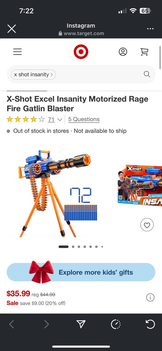 XichiganSuxNuts's tweet photo. Where was ts when I was growing up? Do you know how OP being a juggernaut in a nerf war woulda been? #NerfOrNothin https://t.co/uLbxQ1gCvJ