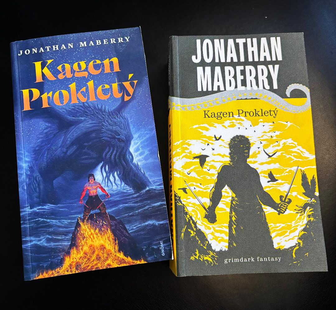JonathanMaberry's tweet photo. This is cool. Just got the Czech edition of KAGEN THE DAMNED (Gnom in the Czech Republic is publishing with two different cool covers). @MacmillanUSA #grimdark #foreigneditions https://t.co/puQRP5CwIZ