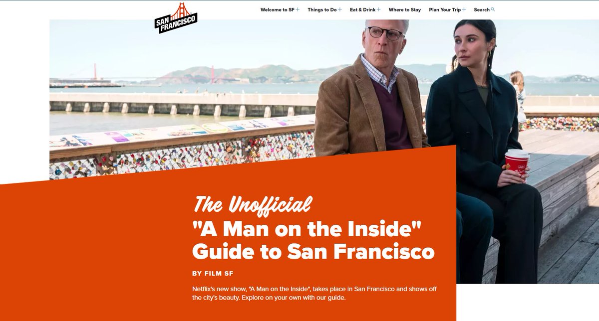 Film_SF's tweet photo. We worked with SF Travel to create the unofficial guide inspired by @netflix's "A Man on the Inside"! Read the article at https://t.co/IfKS12yd8D
What's your favorite location featured in the show? 🕵️🌉
#filmsf #sftravel #netflix #amanontheinside #teddanson #michaelschur https://t.co/u4QtIATIWh