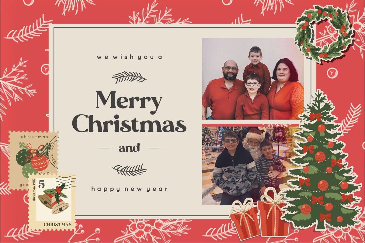 cathysevison18's tweet photo. My virtual 2024 Holiday Card!!! It turned out so well!! Happy Holidays from the Sevison Family!!! https://t.co/uu2CR86jhh