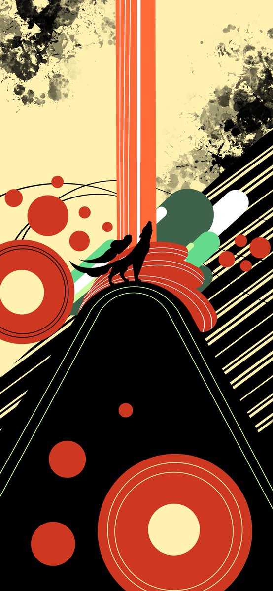trecherousbeast's tweet photo. Okami sequel being announced was the best news I’ve heard this year! Made some Okami designs, one in widescreen, the other is iPhone sized.
#Okami2 #fanart #frutigermetro https://t.co/JczSxKYkKb