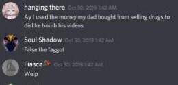 xednes_'s tweet photo. @DMGAlliance this is who you guys let in your crew, a racist who also says the F slur in his free time. https://t.co/PSrVX8qWET