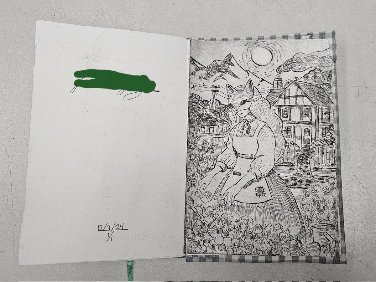 TechieTheThird's tweet photo. ✨ Handmade Sketchbook With My Prints✨ #printmaking #Bookmaking #Foxes #Art https://t.co/UQrCvHE3IL