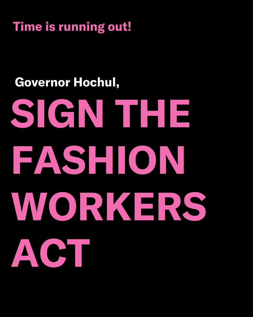 ✊ I have fought w/ <a href="/ModelAllianceNY/">Model Alliance</a> to pass the #FashionWorkerAct so models have basic rights and protections as workers, including protections against the misuse of #AI. We need <a href="/GovKathyHochul/">Governor Kathy Hochul</a> to stand with workers who make #NewYork the center of the American #fashion industry