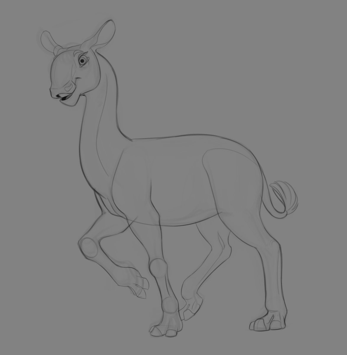 dinodanicus's tweet image. Here is the process for my #macrauchenia #illustration.
#mammal #prehistoric #paleoart #paleontology #character #characterdesign #cartoon #not #a #dinosaur