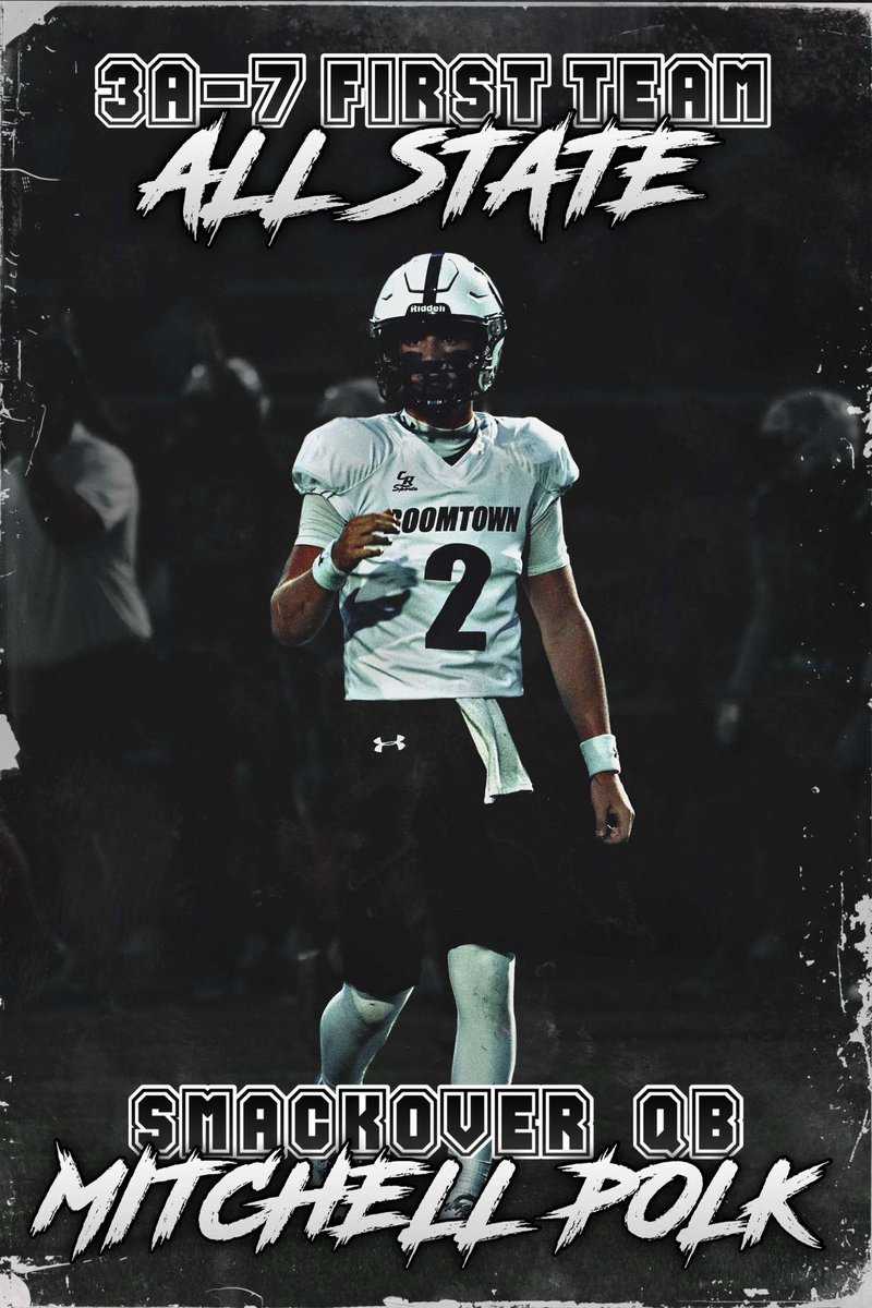 MitchellPolk's tweet photo. Blessed to be named First Team All-State! 
2,663 total yards and 37 TDs.
6’2 190lbs 2026 QB https://t.co/e9AZVphNw1