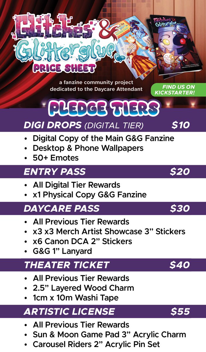 Glitches and Glitterglue | A DCA Fanzine tweet media