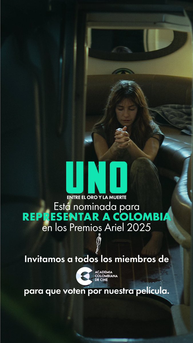 CloverStudios__'s tweet photo. Hoy tenemos la oportunidad de hacer historia juntos. 

A los miembros de la Academia Colombiana de Cine Los invitamos a que voten por UNO y convirtamos esta película en nuestra representante en los Premios Ariel 2025.

#UnoEntreElOroYLaMuerte https://t.co/iuUhsKDal3