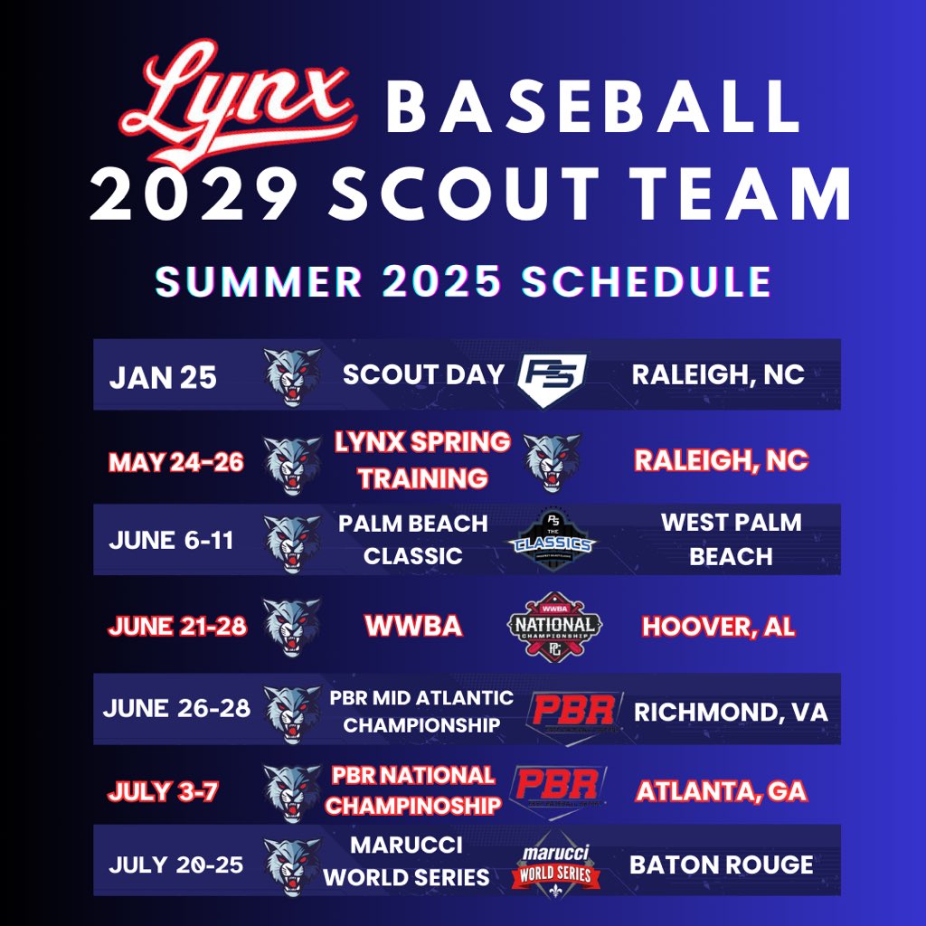 Summer 2025 schedules are out!