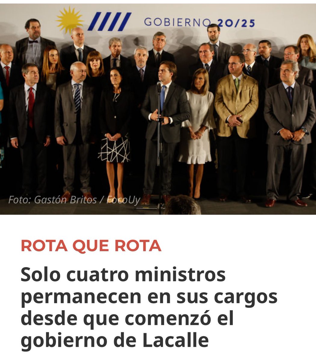 AlfTuitea's tweet photo. Lindo día para recordar, que el actual gobierno se va con récord de renuncias en el gabinete por escándalos. https://t.co/XY13PEFIta