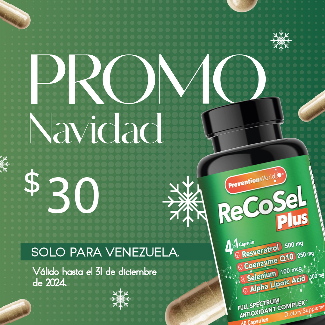 recosel's tweet photo. Aprovecha esta gran oportunidad y comienza el 2025 con más vida, salud y prosperidad.

1 frasco de Recosel Plus por tan solo $ 30 nada más para Venezuela.

#recoselplus #selenio #coenzimaq10 #resveratrol #acidoalfalipoico #antioxidantes #suplemento https://t.co/IR2kgzolzK