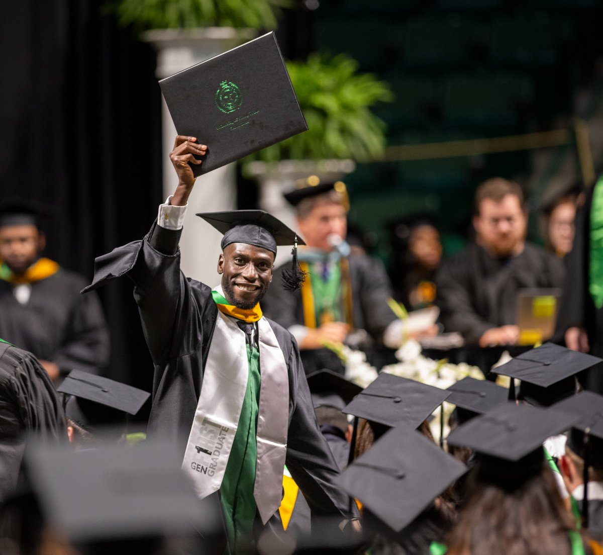UNTsocial's tweet image. What a fantastic weekend celebrating our #Fall24 grads. 🎓

Cheers to you as you embark on your next adventure. We can’t wait to see all the great things that you accomplish!