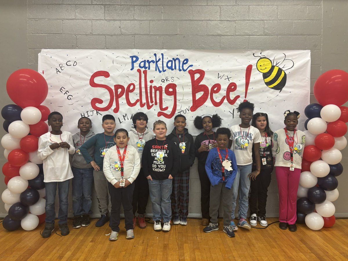 DHall7091's tweet photo. What a fantastic Spelling Bee competition today at Parklane! Congrats to our Spelling Bee champion and all the contestants that worked and studied so hard to get to this level of the competition. We are so proud! @Parklane_Eagles @Brandi_Nichols_ https://t.co/3NCKaJv9CF