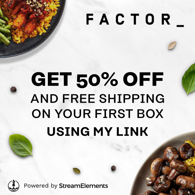 I get so excited for my Factor boxes, the food is amazing and so convenient, get 50% off and free shipping on your first box with my link strms.net/factor75_teama…  #Factor75Partner, #ad