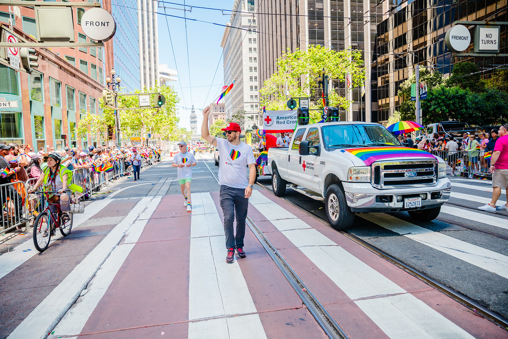 RedCrossNorCal's tweet photo. We're on Day 5 of #12DaysofRedCross and despite the grey and gloomy weather outside, we're bringing a sunny burst of color from our recap of 2024's Pride 🌈 events! https://t.co/8Fb15AWHAd