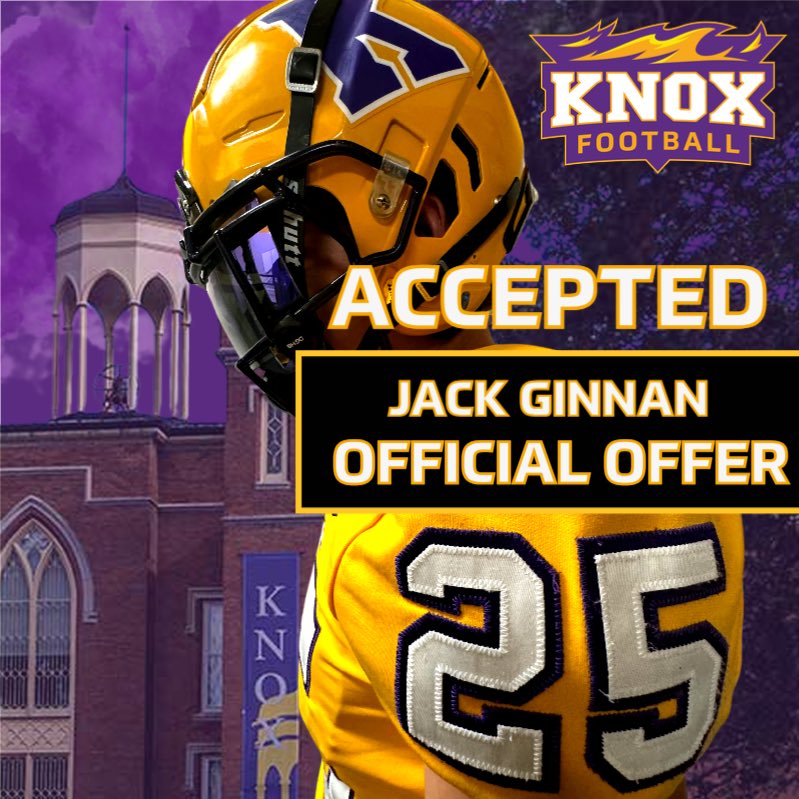 Jack Ginnan (@ginnanjack) on Twitter photo After some awesome conversations with <a href="/CoachDomParello/">Dom Parello ‘19</a> I’m excited to announce I’ve received an offer from <a href="/FB_KnoxCollege/">Knox College Football</a> .
<a href="/coachpistorio/">Pat Pistorio</a> <a href="/SEHSSTORMFB/">South Elgin High School Storm Football</a> <a href="/PrepRedzoneIL/">Prep Redzone Illinois</a> <a href="/dhpreps/">Daily Herald Preps</a> <a href="/EDGYTIM/">Timothy “EDGYTIM” OHalloran</a> After some awesome conversations with <a href="/CoachDomParello/">Dom Parello ‘19</a> I’m excited to announce I’ve received an offer from <a href="/FB_KnoxCollege/">Knox College Football</a> .
<a href="/coachpistorio/">Pat Pistorio</a> <a href="/SEHSSTORMFB/">South Elgin High School Storm Football</a> <a href="/PrepRedzoneIL/">Prep Redzone Illinois</a> <a href="/dhpreps/">Daily Herald Preps</a> <a href="/EDGYTIM/">Timothy “EDGYTIM” OHalloran</a>
