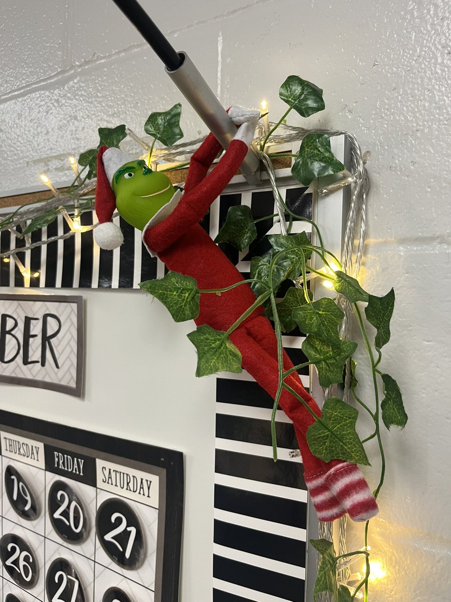Grinchy didn’t have crocs but he rocked the socks today! ❤️🧦<a href="/Sheldon_Tigers/">Sheldon Elementary</a>