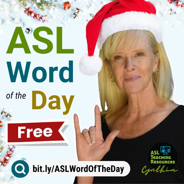 ASLforteachers's tweet photo. Easy and free way to learn with the ✅ "ASL Word of the Day" podcast! ✅ Subscribe and let the signing adventure begin! Free: https://t.co/9tuFek1awB #learnalanguage #ASLWordOfTheDay #SignLanguagePodcast #LearningASL #ASLfun #ASLChristmas #aslforkids #SPEDClassroom https://t.co/ngUGXktq7r