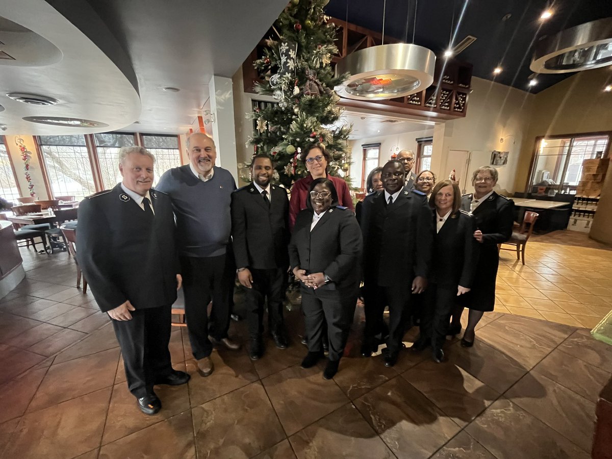 jpzmurray's tweet photo. Christmas Tour 2024: Day 1 - Montreal. 

A joy to visit and encourage colleague Officers, employees and volunteers today across Montreal as they serve others during this very busy season. @Salvationist https://t.co/EHQTzNyU4f