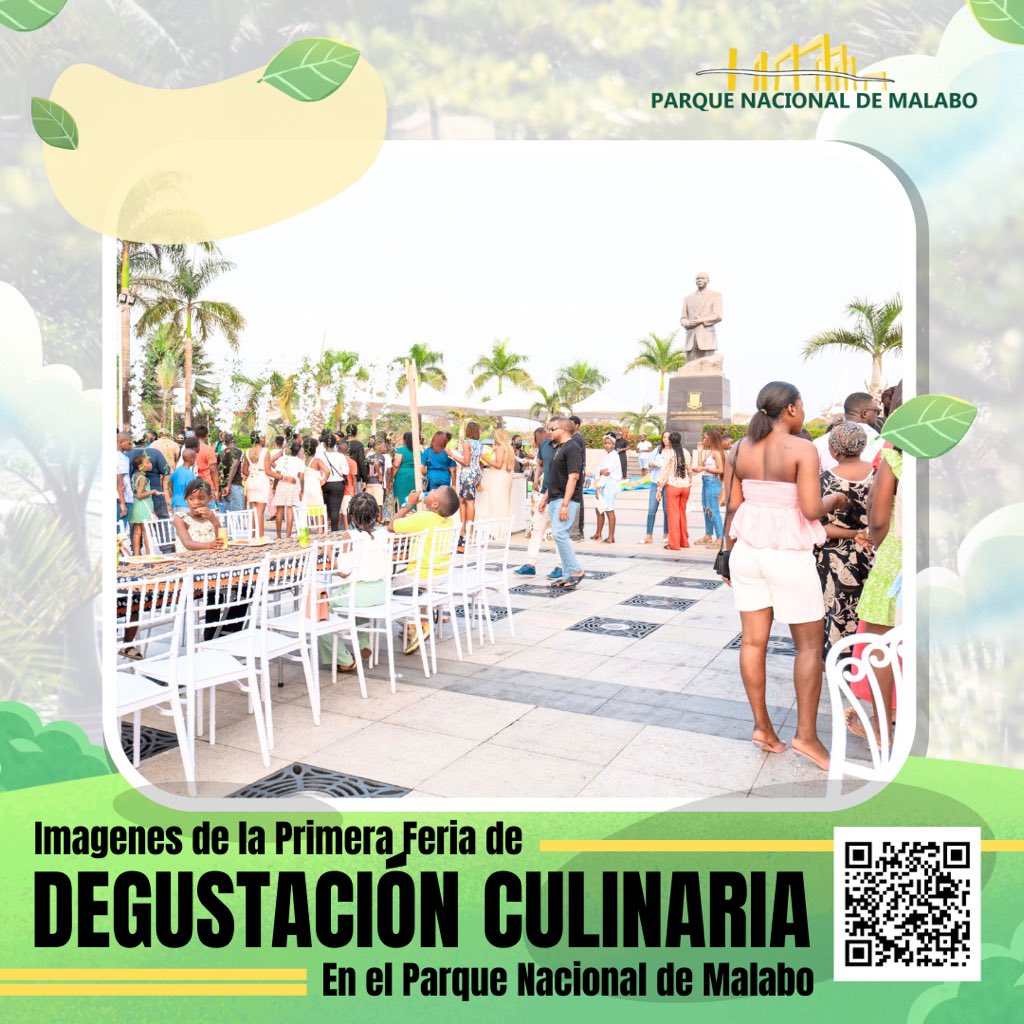 Imágenes de la Primera Feria Culinaria de sabores ecuatoguineanos en Guinea Ecuatorial. Un evento especial donde participó numerosa gente deseosa de degustar nuestros diferentes platos. 

whatsapp.com/channel/0029Va…

#parquemalabo #GuineaEcuatorial #Turismo #ParqueNacionaleeMalabo