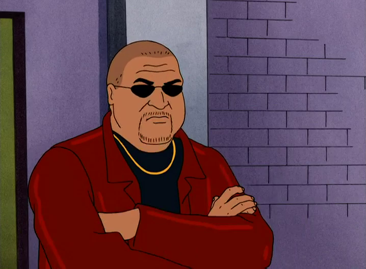 Maffewgregg's tweet photo. tried to watch King Of The Hill to escape wrestling for a bit but Taz showed up anyway https://t.co/30h38QlccX