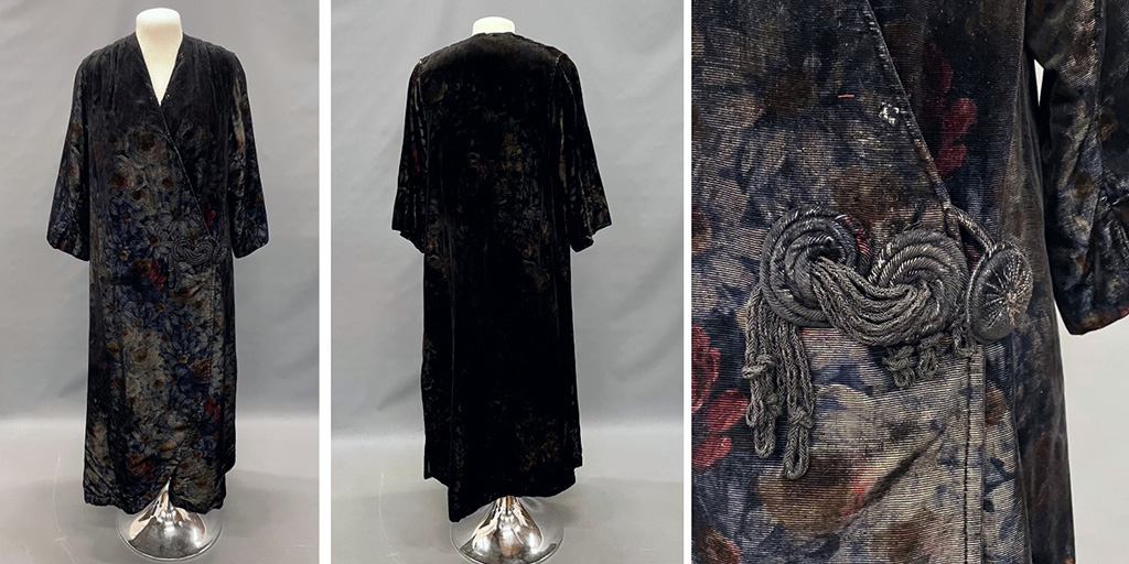 OHS recently added a long, velvet coat made by M &amp; A Shogren to its museum collection. May and Ann Shogren made one-of-a-kind garments for the wealthy women of Oregon and beyond.

Learn more and see more examples of their work at the OHS Museum Portal: ow.ly/S0nl50UsiKl