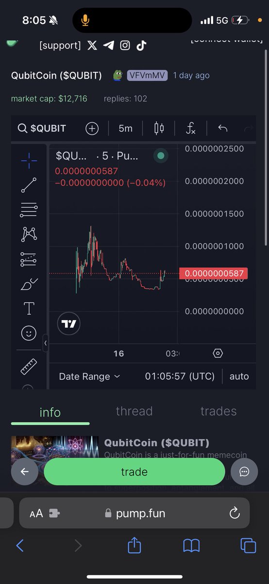 QubitcoinOG's tweet photo. Looking very good here…

Live on TikTok 

Telegram voice chat open 

https://t.co/R6x3JIIv2n

Healthy Chart
Great time to buy
Don’t miss out on another one https://t.co/VxOHW5UNBV