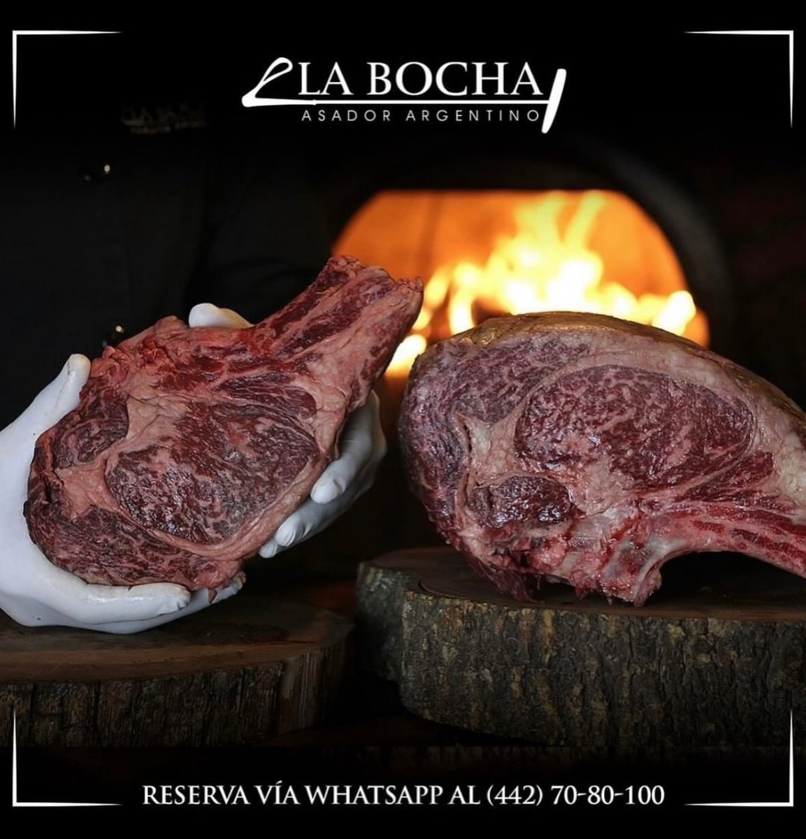 LaBochaAgs's tweet photo. ¡Calidad premium! 🔥
Reserva vía WhatsApp al 📱 (442) 70-80-100.
#LaBocha #BochaTime #Aguascalientes #asadorargentino #cortesprime #CortesAustralianos #Gourmet #Premium https://t.co/Am49VAuOYa