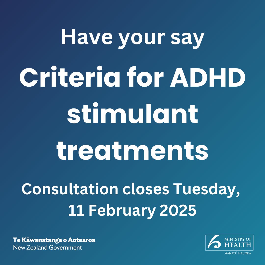 Consultation to increase ADHD medicine access begins health.govt.nz/news/consultat…
