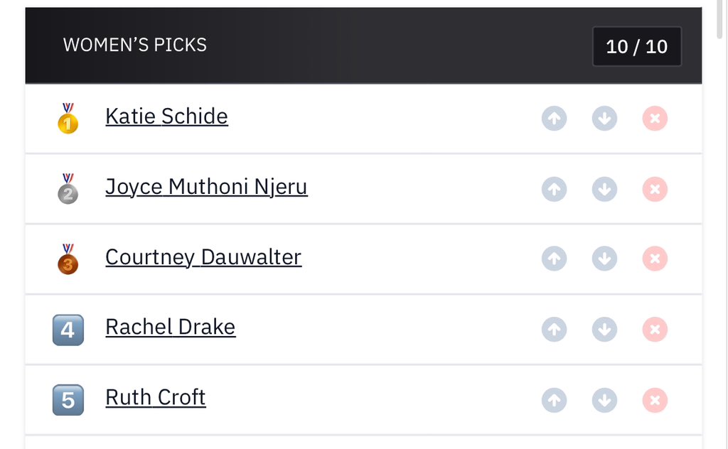 mel5mac's tweet image. When you clearly listen to too much @runfreetrail because DBo stole your picks!