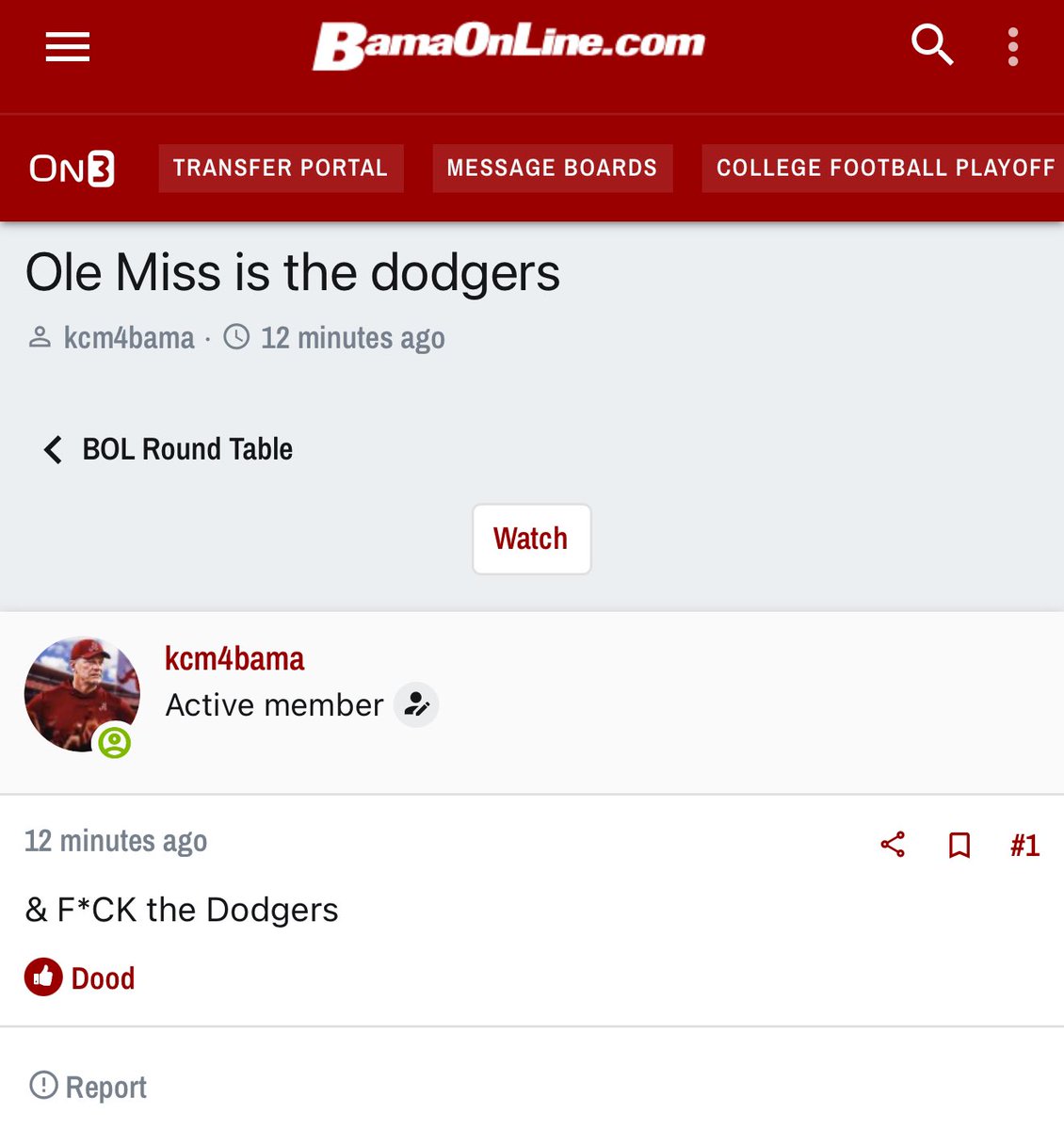 #OleMiss = LA Dodgers
