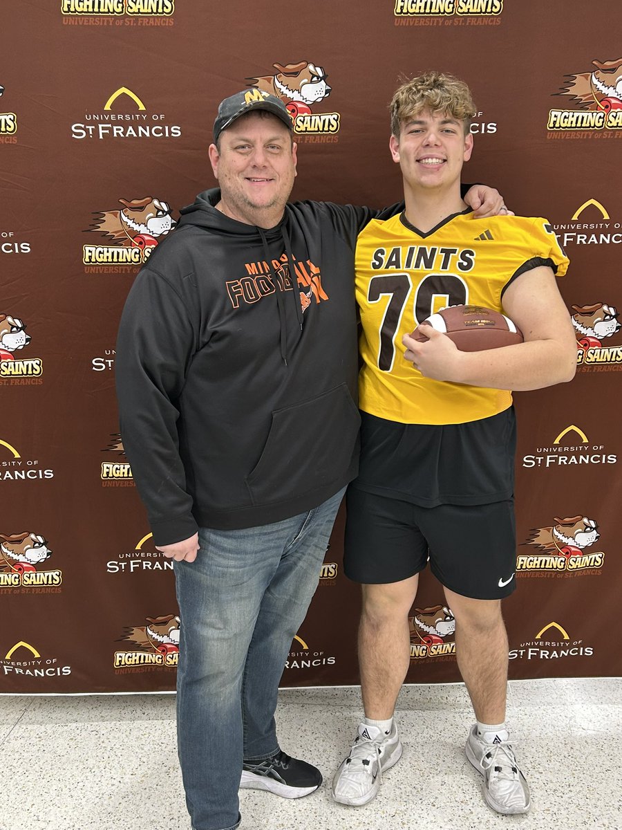 Jake Simpson (@simpson_jake78) on Twitter photo After a great visit and conversation I am blessed to announce I’ve received an offer to play at the next level from <a href="/USFSaintsFB/">Fighting Saints Football</a>!!
<a href="/JcurryJoe/">Joe Curry</a> <a href="/CoachWes3/">Wes Welnack</a> <a href="/1MattMcCarthy3/">Matt McCarthy</a> <a href="/Minooka_Indians/">Minooka Football</a> <a href="/Nook_Bloodline/">Minooka BloodLine</a> <a href="/RecruitTheNook/">Minooka Football Recruiting</a> <a href="/CoachSaboFIST/">Kevin Sabo</a> <a href="/FISTFootball/">FIST FootballAcademy</a> <a href="/PrepRedzoneIL/">Prep Redzone Illinois</a> <a href="/DeepDishFB/">DEEP DISH FOOTBALL</a> After a great visit and conversation I am blessed to announce I’ve received an offer to play at the next level from <a href="/USFSaintsFB/">Fighting Saints Football</a>!!
<a href="/JcurryJoe/">Joe Curry</a> <a href="/CoachWes3/">Wes Welnack</a> <a href="/1MattMcCarthy3/">Matt McCarthy</a> <a href="/Minooka_Indians/">Minooka Football</a> <a href="/Nook_Bloodline/">Minooka BloodLine</a> <a href="/RecruitTheNook/">Minooka Football Recruiting</a> <a href="/CoachSaboFIST/">Kevin Sabo</a> <a href="/FISTFootball/">FIST FootballAcademy</a> <a href="/PrepRedzoneIL/">Prep Redzone Illinois</a> <a href="/DeepDishFB/">DEEP DISH FOOTBALL</a>