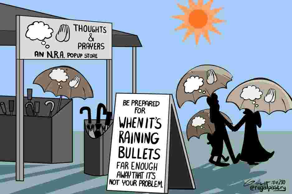 This popup store still popping up after latest school shooting.