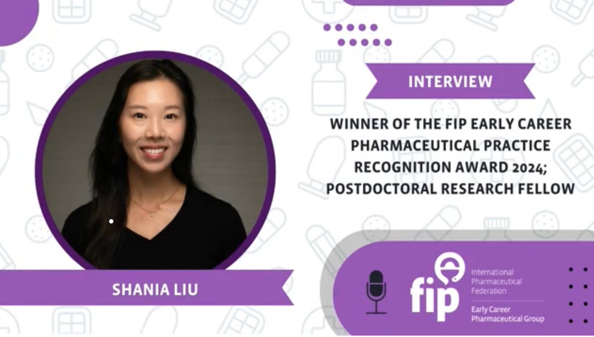 Shania Liu (@shanialiu_) on Twitter photo I recently had the pleasure of speaking with <a href="/FIPECPG/">FIP ECPG</a> about my experience practicing as a #hospitalpharmacist & #leadership in #research and #pharmacy associations.
Full interview here: bit.ly/4iTqMXJ
<a href="/AdPhaAU/">Advanced Pharmacy Australia</a> <a href="/FIP_HPS/">FIP HPS</a> <a href="/ApsigI/">APSIG_IASP</a> I recently had the pleasure of speaking with <a href="/FIPECPG/">FIP ECPG</a> about my experience practicing as a #hospitalpharmacist & #leadership in #research and #pharmacy associations.
Full interview here: bit.ly/4iTqMXJ
<a href="/AdPhaAU/">Advanced Pharmacy Australia</a> <a href="/FIP_HPS/">FIP HPS</a> <a href="/ApsigI/">APSIG_IASP</a>