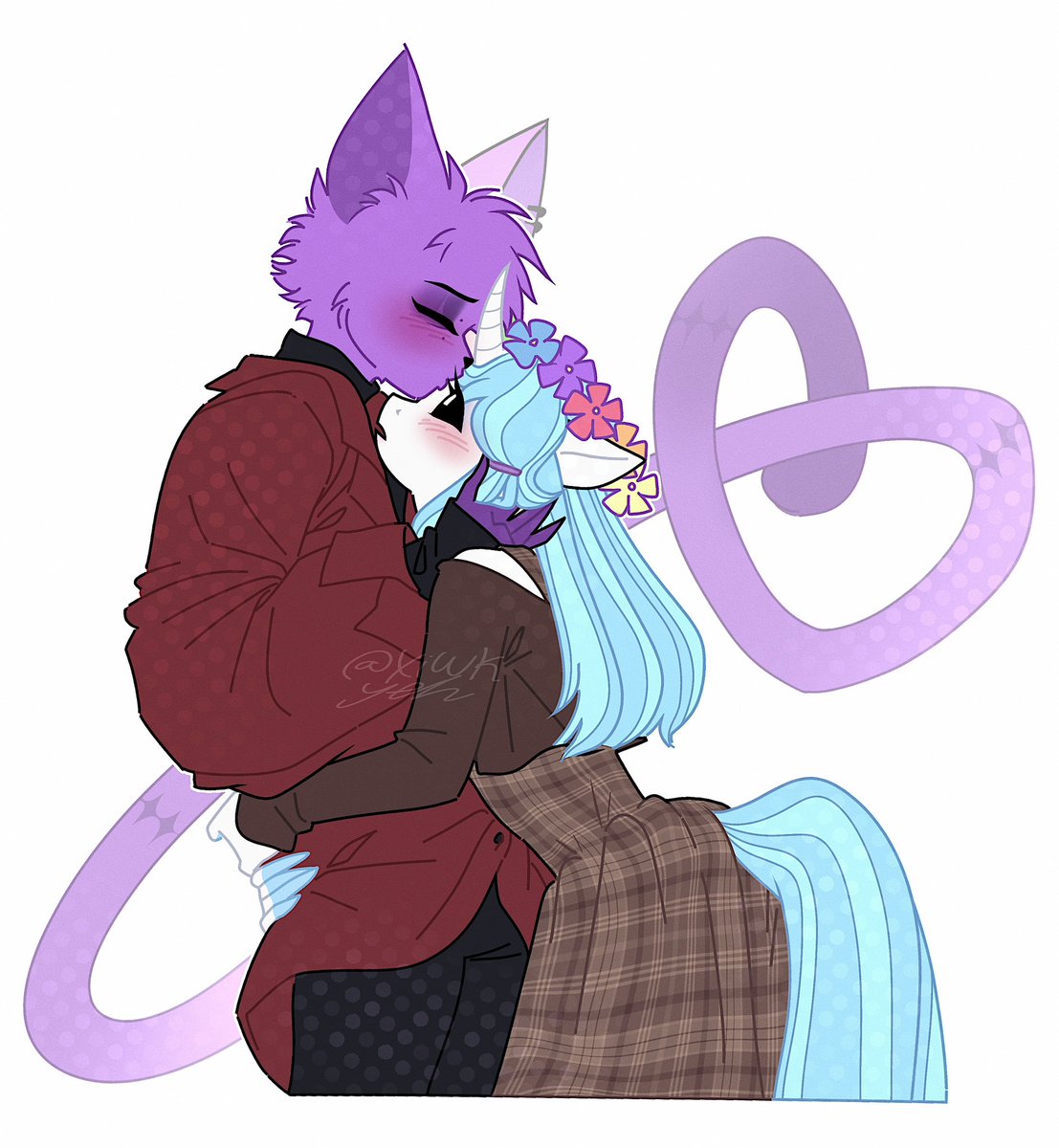xiwkyeh's tweet image. 🩵💜 🥹🫶‼️‼️
#catnap x #Craftycorn #SmilingCritters #SmilingCrittersAU