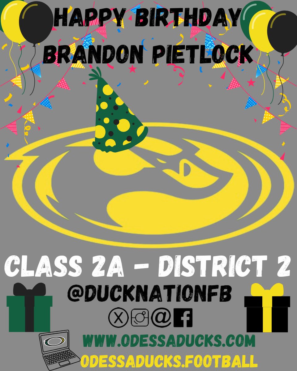 🎉HAPPY BIRTHDAY🎉

On behalf of the @ducknationfb program, we want to take a moment to celebrate U! Your commitment, dependability &amp; hard work as our team manager helped us succeed for the ‘24 season

LEGACIES START HERE
WHAT’S IMPORTANT NOW‼️

🟡 #GoDucksGo | #ThePond | #WIN 🟢